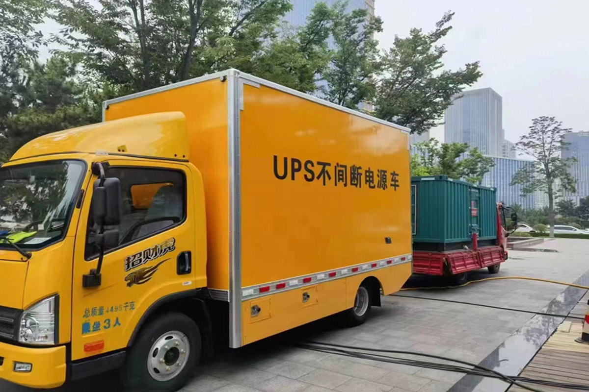 翼城发电机租赁施工现场