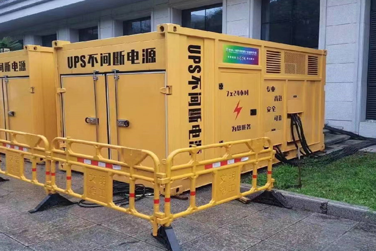 翼城发电机租赁施工现场